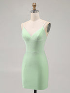 Bodycon Backless Short Homecoming Dress with Beading