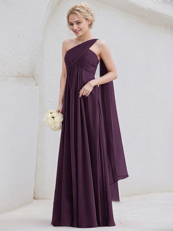 grape chiffon dress boohoo Women's Plus Chiffon Cowl Neck Maxi Dress in Grape