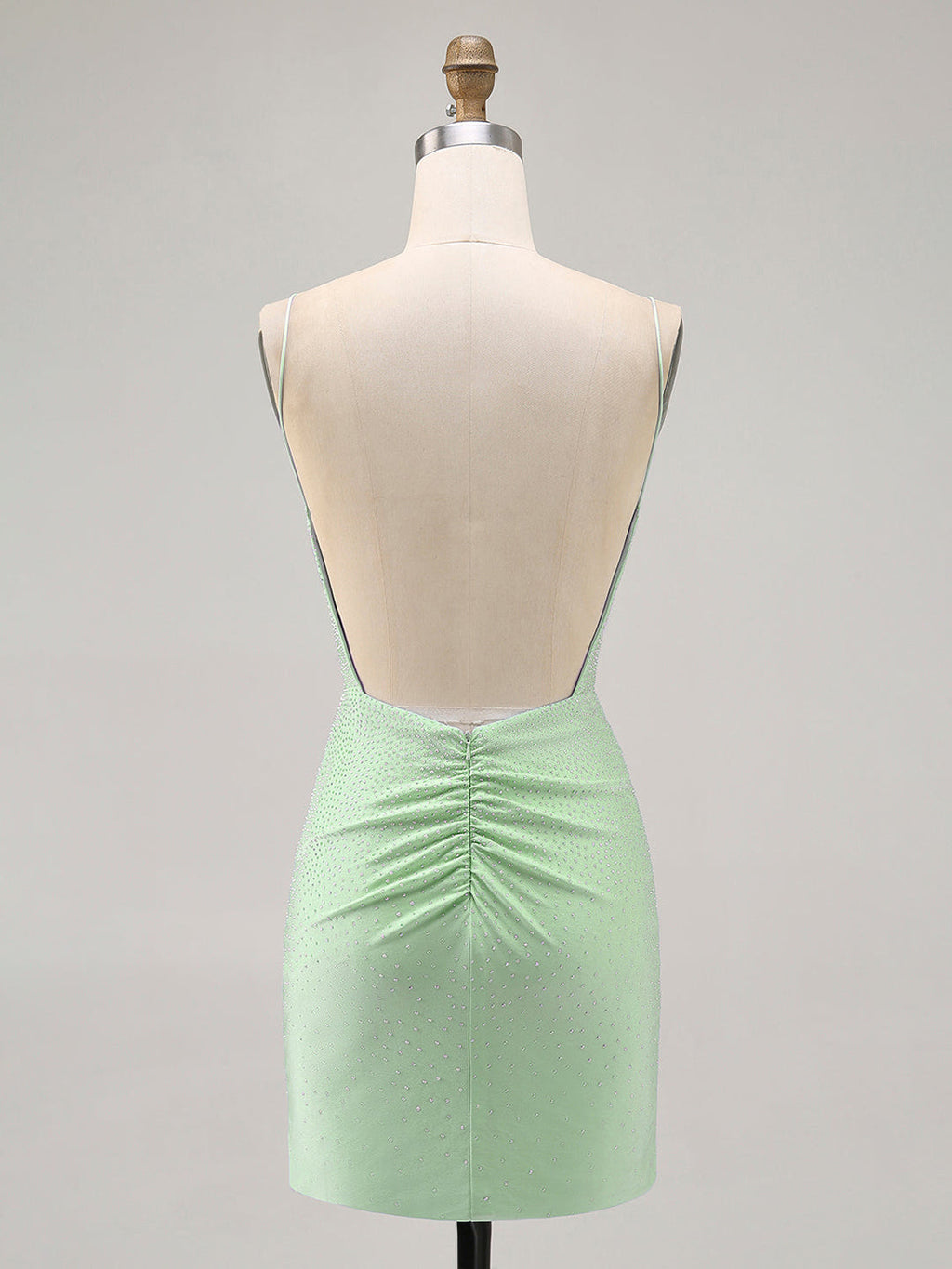 Bodycon Backless Short Homecoming Dress with Beading