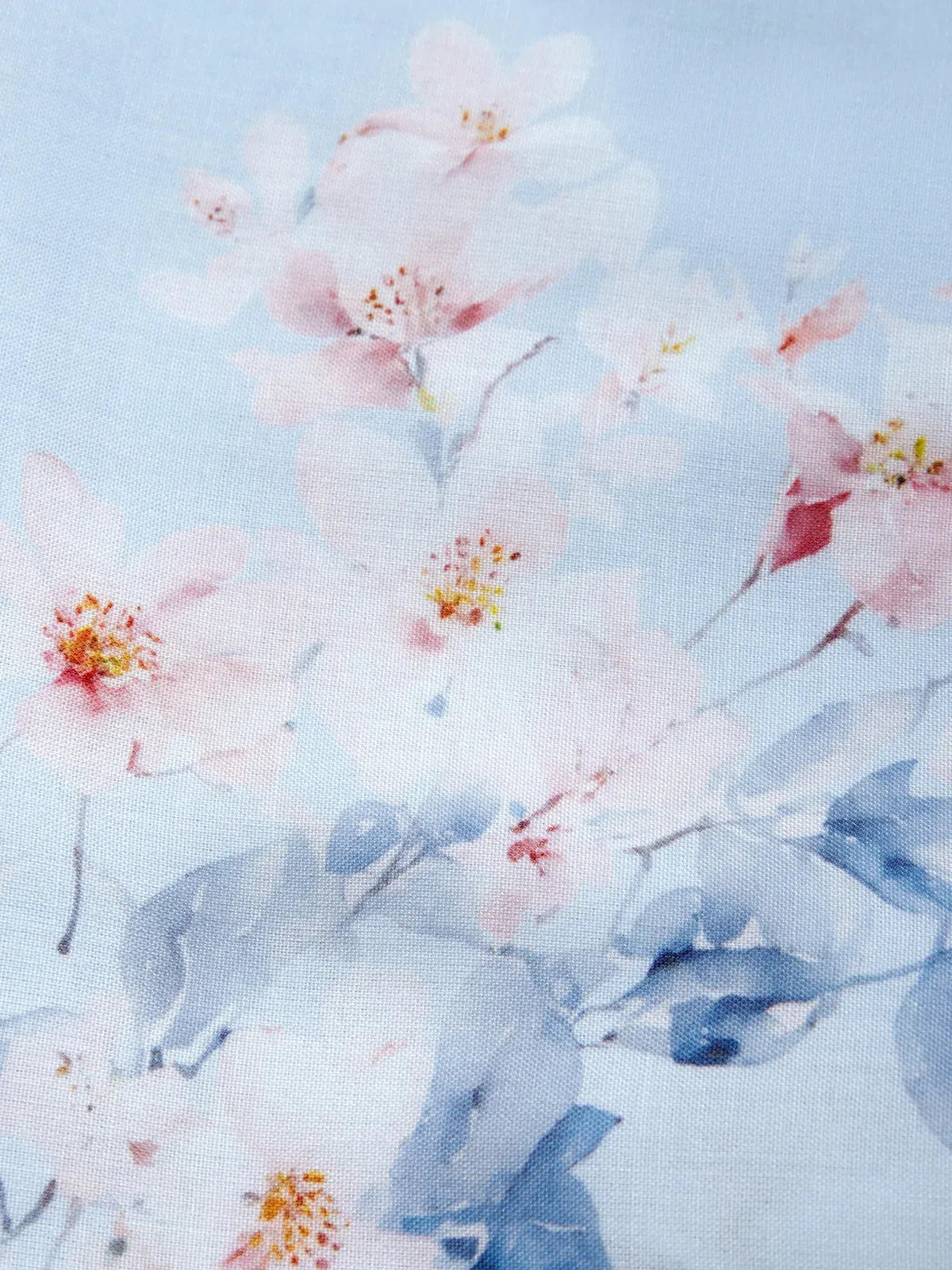 Hellblaues florales ärmelloses A-Linien Maxikleid mit V-Ausschnitt