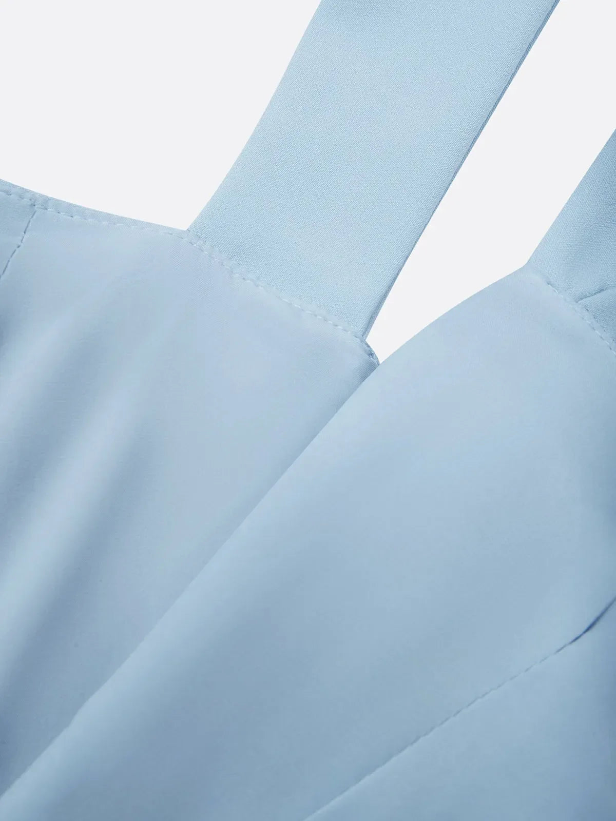 Hellblaues Meerjungfrauen-Midikleid mit Schleife, Spitzen-Sweetheart-Ausschnitt und ärmellos