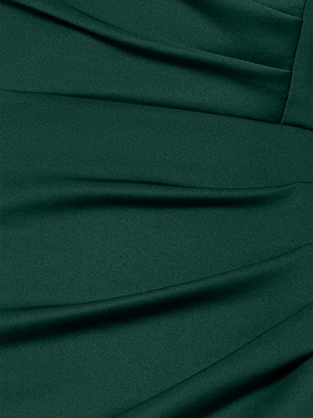 Trumpet/Meerjungfrau V-Ausschnitt Kurzarm Bodenlanges Stretch-Crêpe Kleid für die Brautmutter mit Rüschen