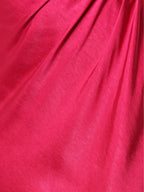 Hot Pink Satin Sheath/Column Off The Shoulder Tea Length Bridesmaid Dresses
