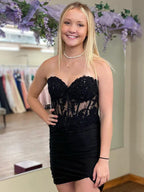 Robe moulante pour bal de promo à paillettes scintillantes, décolleté cœur