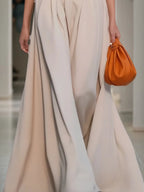 Evening Formal Halter Dress Apricot Maxi Dress