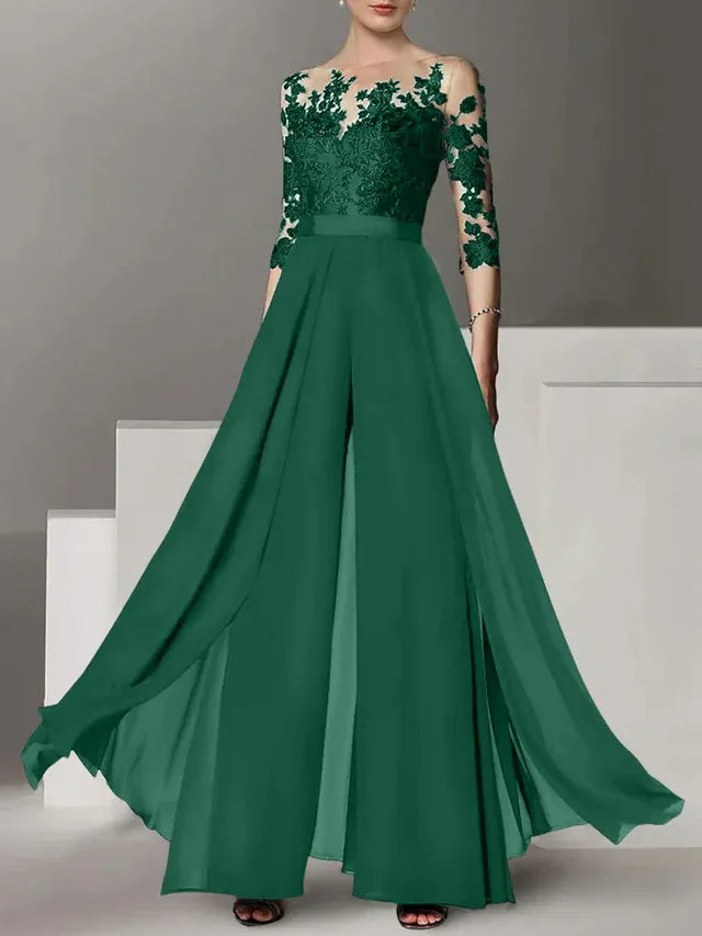 Abiti da madre della sposa a linea A/princess con applicazioni