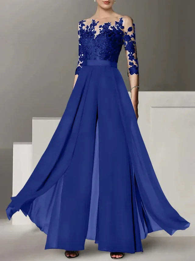 Abiti da madre della sposa a linea A/princess con applicazioni
