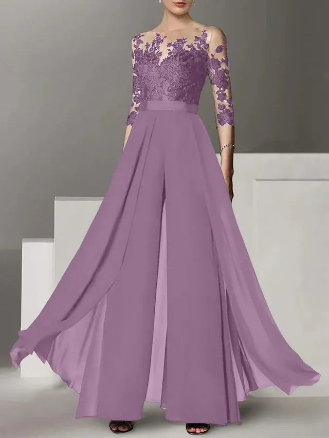 Abiti da madre della sposa a linea A/princess con applicazioni