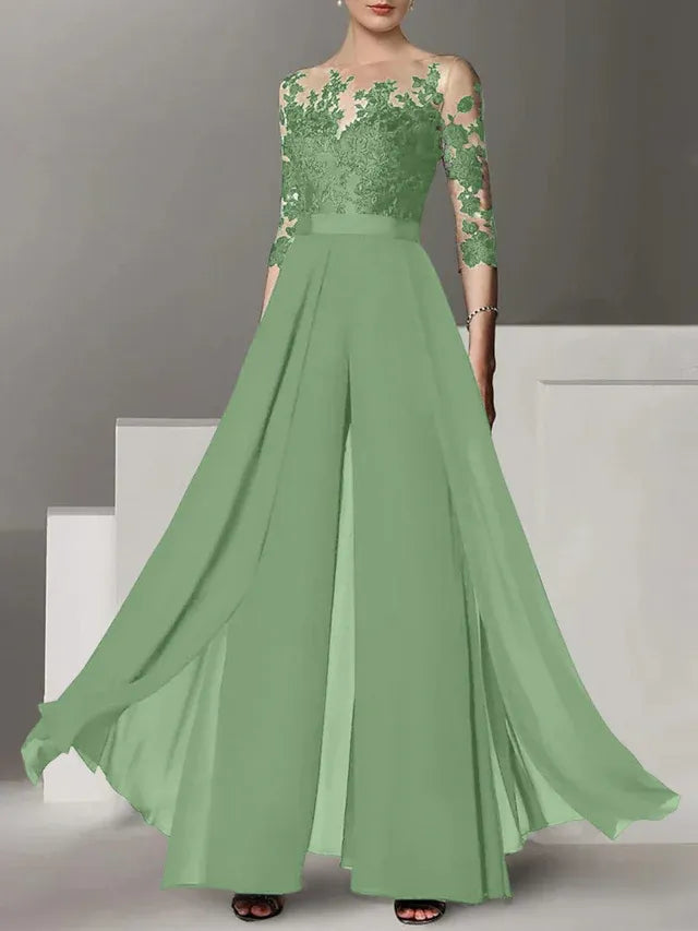 Abiti da madre della sposa a linea A/princess con applicazioni