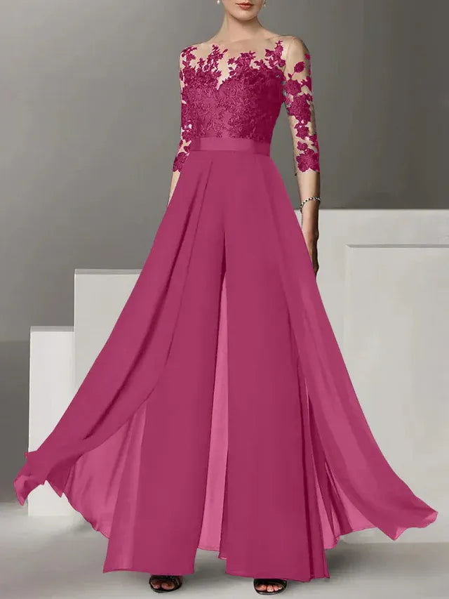 Abiti da madre della sposa a linea A/princess con applicazioni