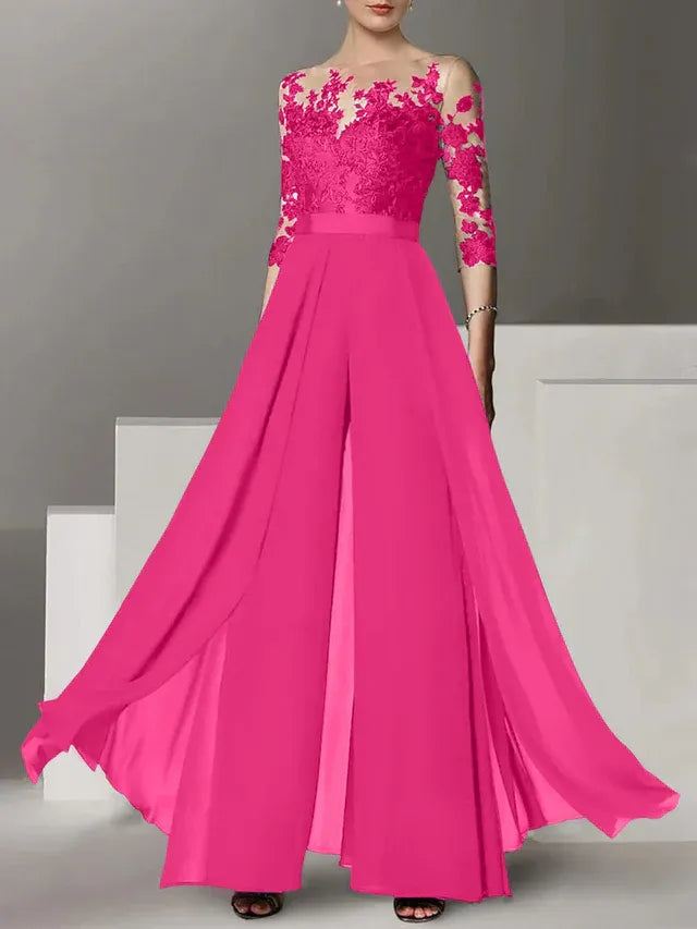 Abiti da madre della sposa a linea A/princess con applicazioni
