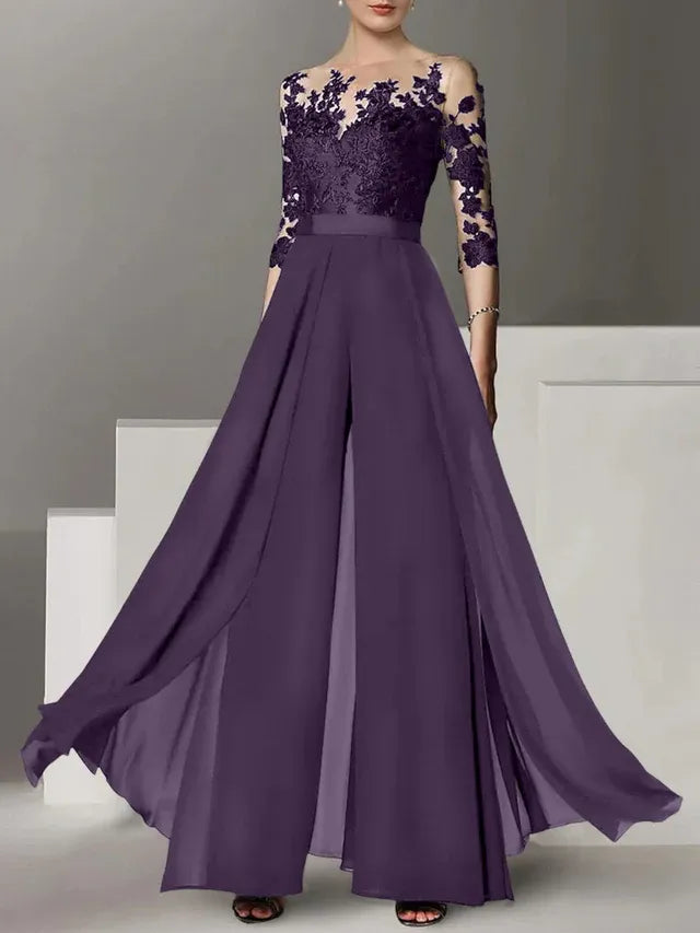 Abiti da madre della sposa a linea A/princess con applicazioni