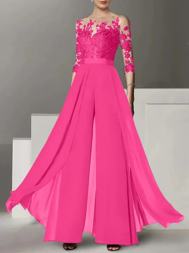 Abiti da madre della sposa a linea A/princess con applicazioni