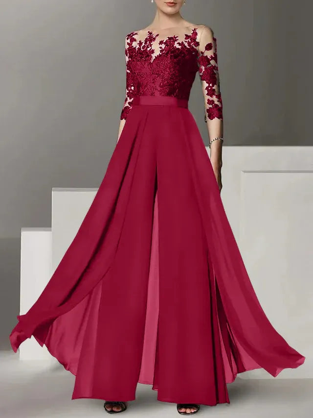 Abiti da madre della sposa a linea A/princess con applicazioni