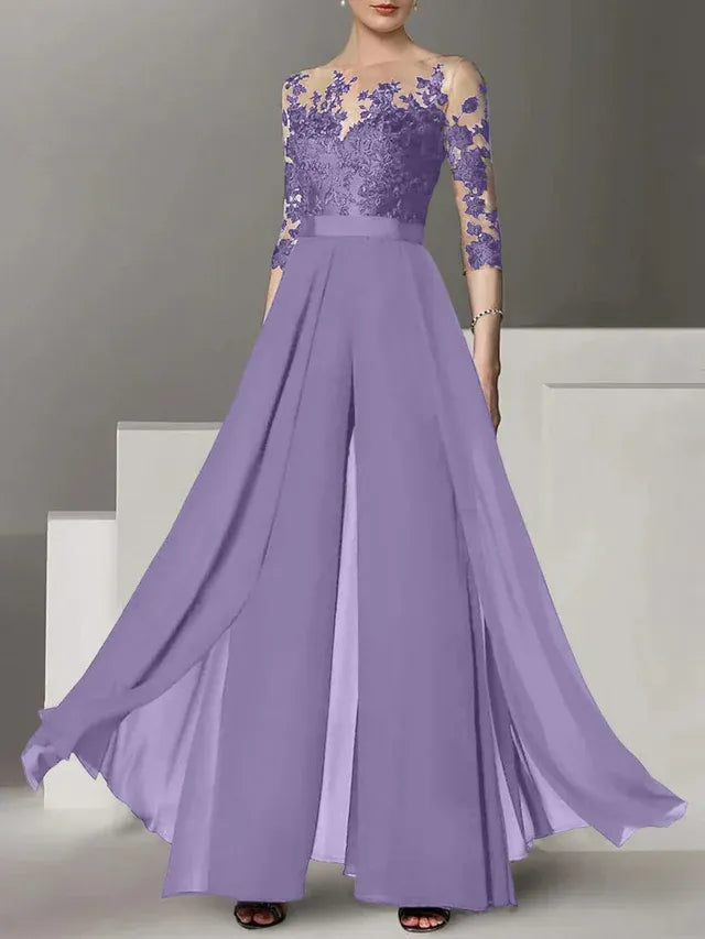 Abiti da madre della sposa a linea A/princess con applicazioni