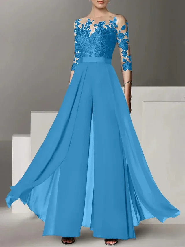 Abiti da madre della sposa a linea A/princess con applicazioni
