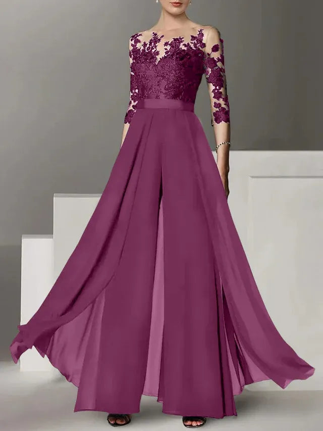 Abiti da madre della sposa a linea A/princess con applicazioni