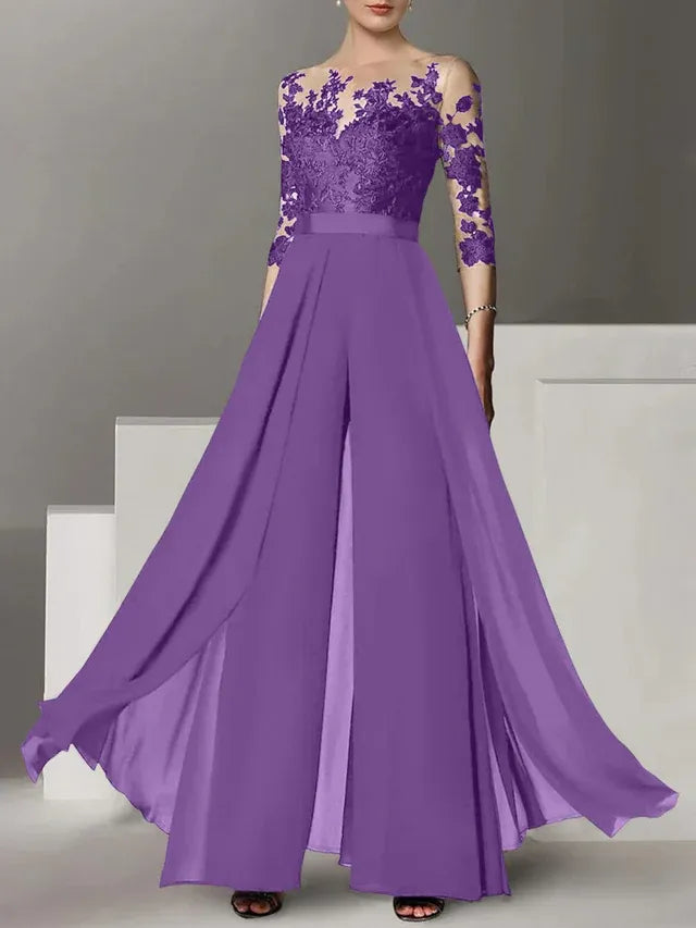 Abiti da madre della sposa a linea A/princess con applicazioni