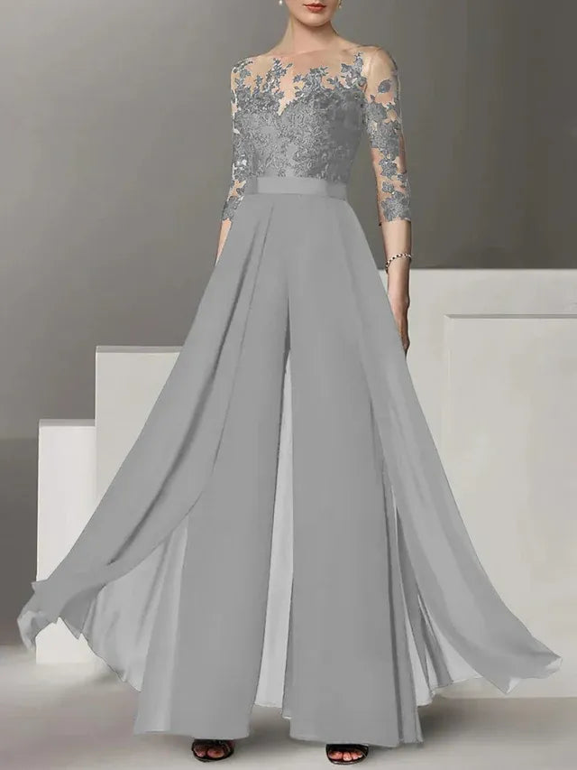 Abiti da madre della sposa a linea A/princess con applicazioni