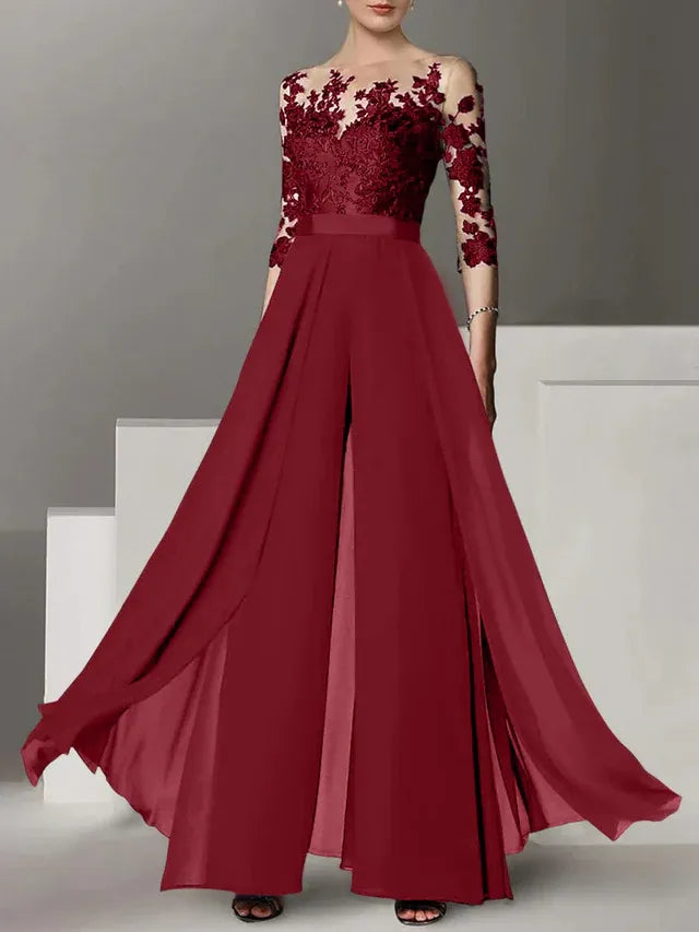 Abiti da madre della sposa a linea A/princess con applicazioni