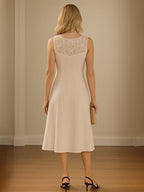 Chiffon-Rock Kleid für Mutter der Braut mit offenem Jackett