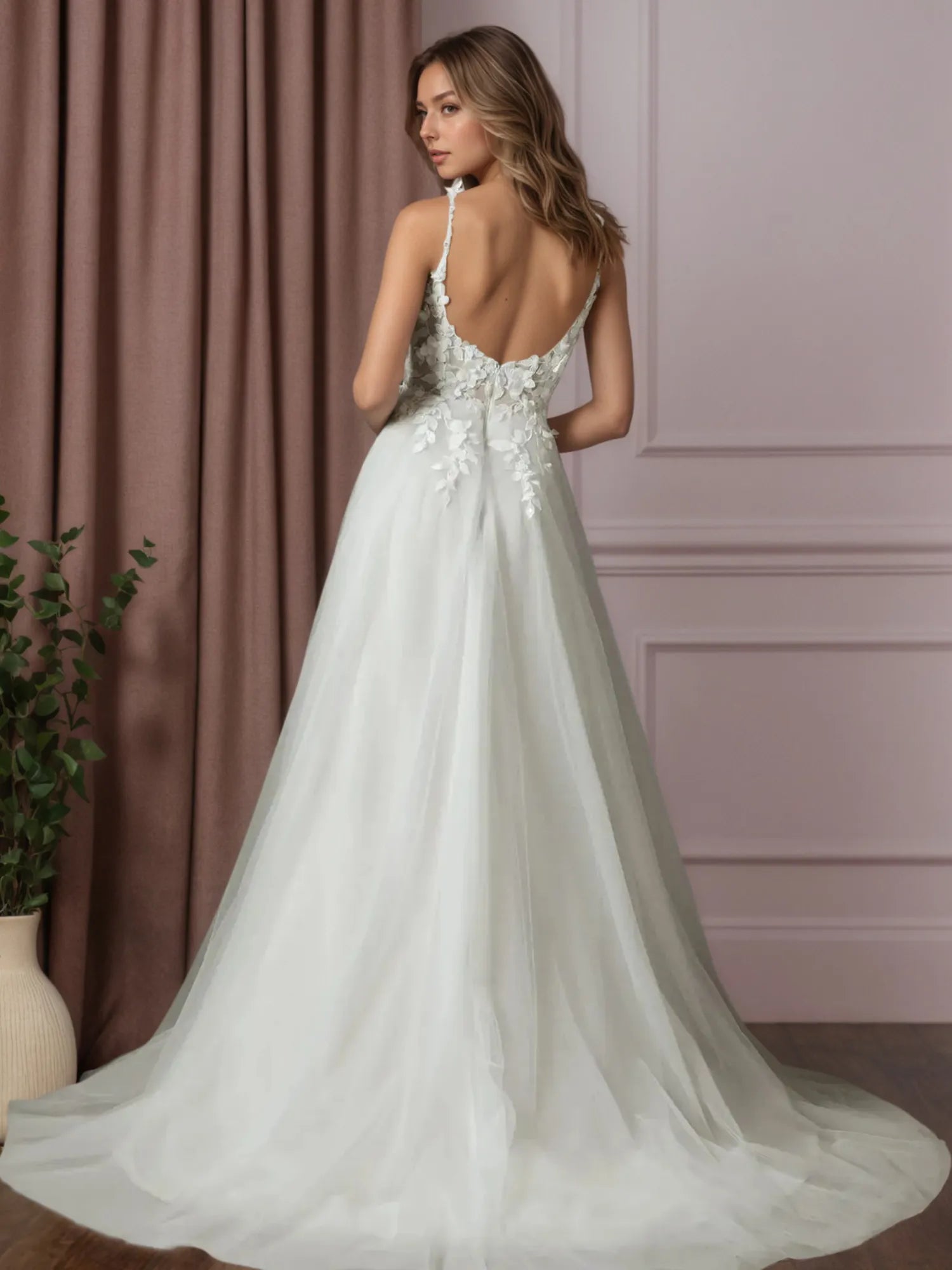 Weißes Ballkleid aus Spitze, Hochzeitskleid