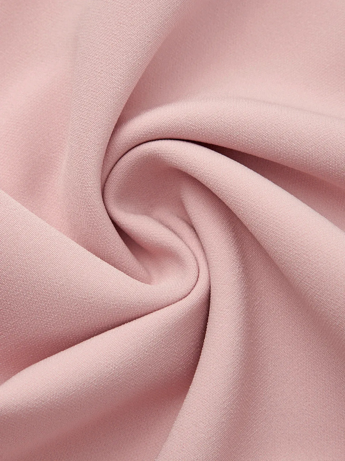 Vestido midi ajustado rosa con volantes, escote de hombros caídos y pedrería Rheinstone