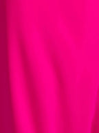 Knallpinkes Stretch-Krepp Ein-Schulter gerafftes bodenlanges Abendkleid