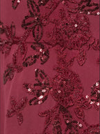 A Line Chiffon Off The Shoulder Appliques Floor Length Mother of the Bride Dress