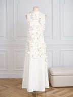 Vestido Longo Hank com Aplicação de Flores
