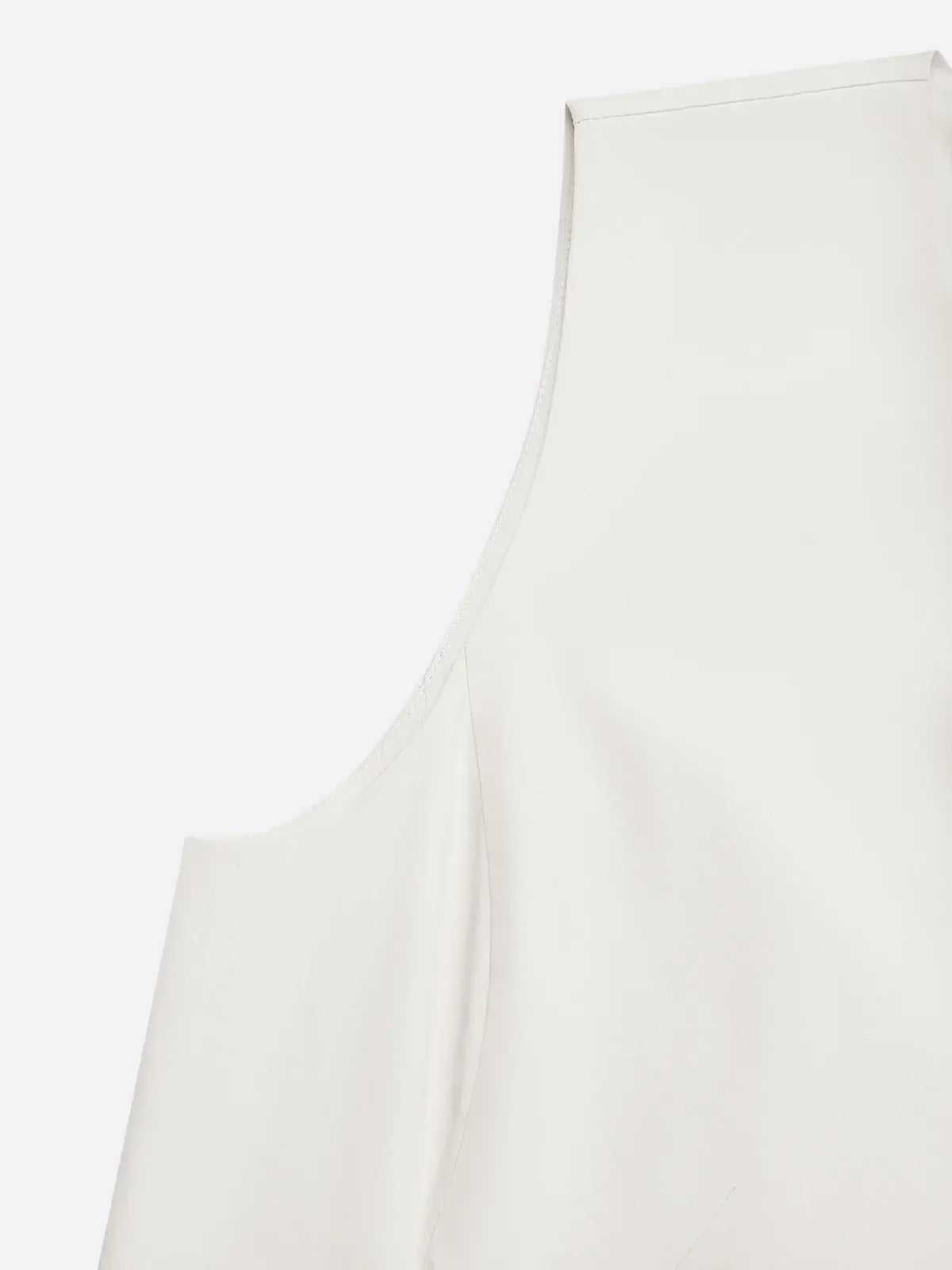 Aprikosenfarbener Lyocell-Baumwoll Midi A-Linien Kleid mit Rundhalsausschnitt und ärmellos