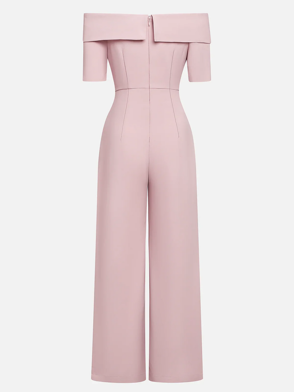 Women Pink 3D Floral Off The Shoulder Short Sleeve Dressy Jumpsuit