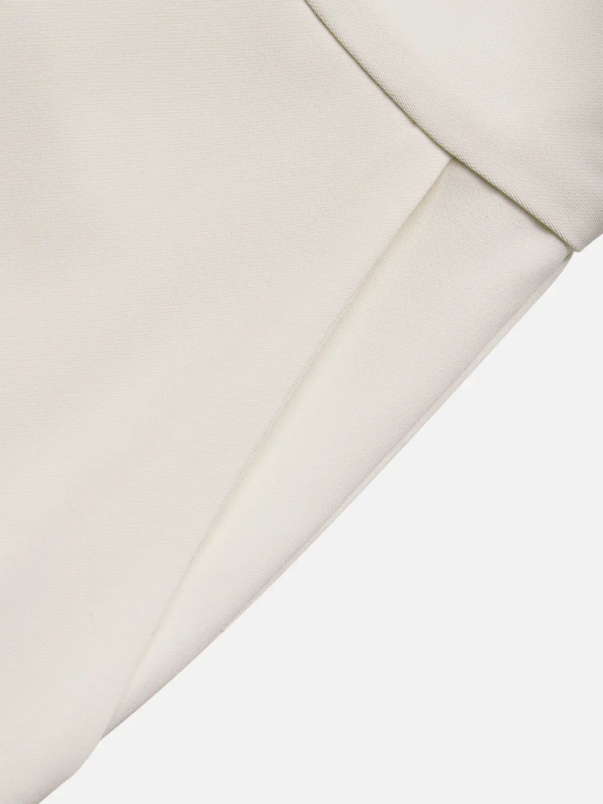 Combinaison habillée femme blanche cassée sans manches à col rond