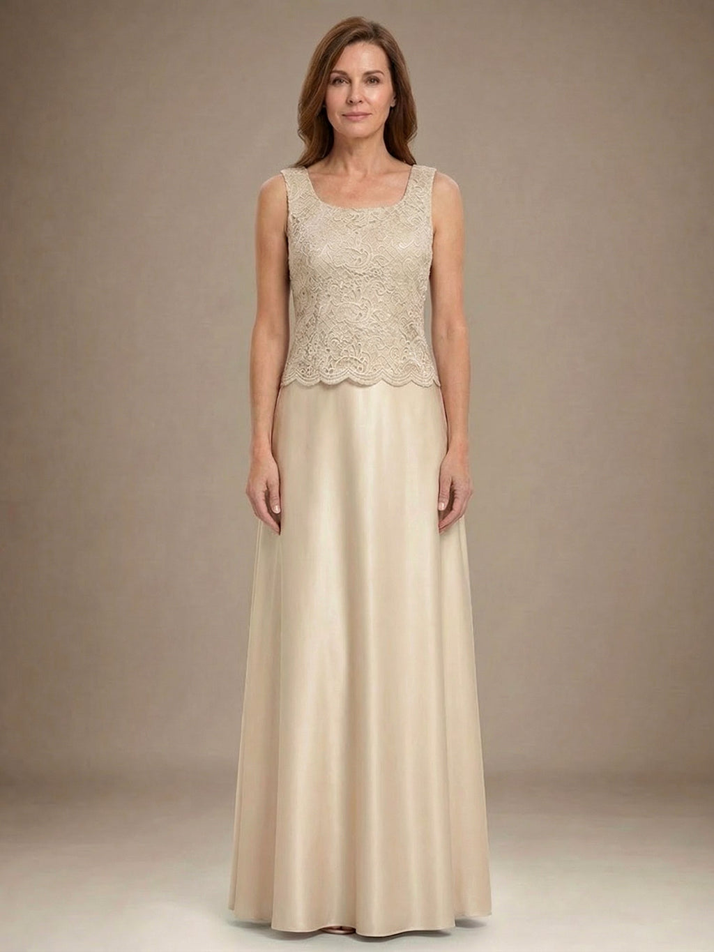 Glitter Lace & Satin Skirt Jacket Dress with Open Jacket