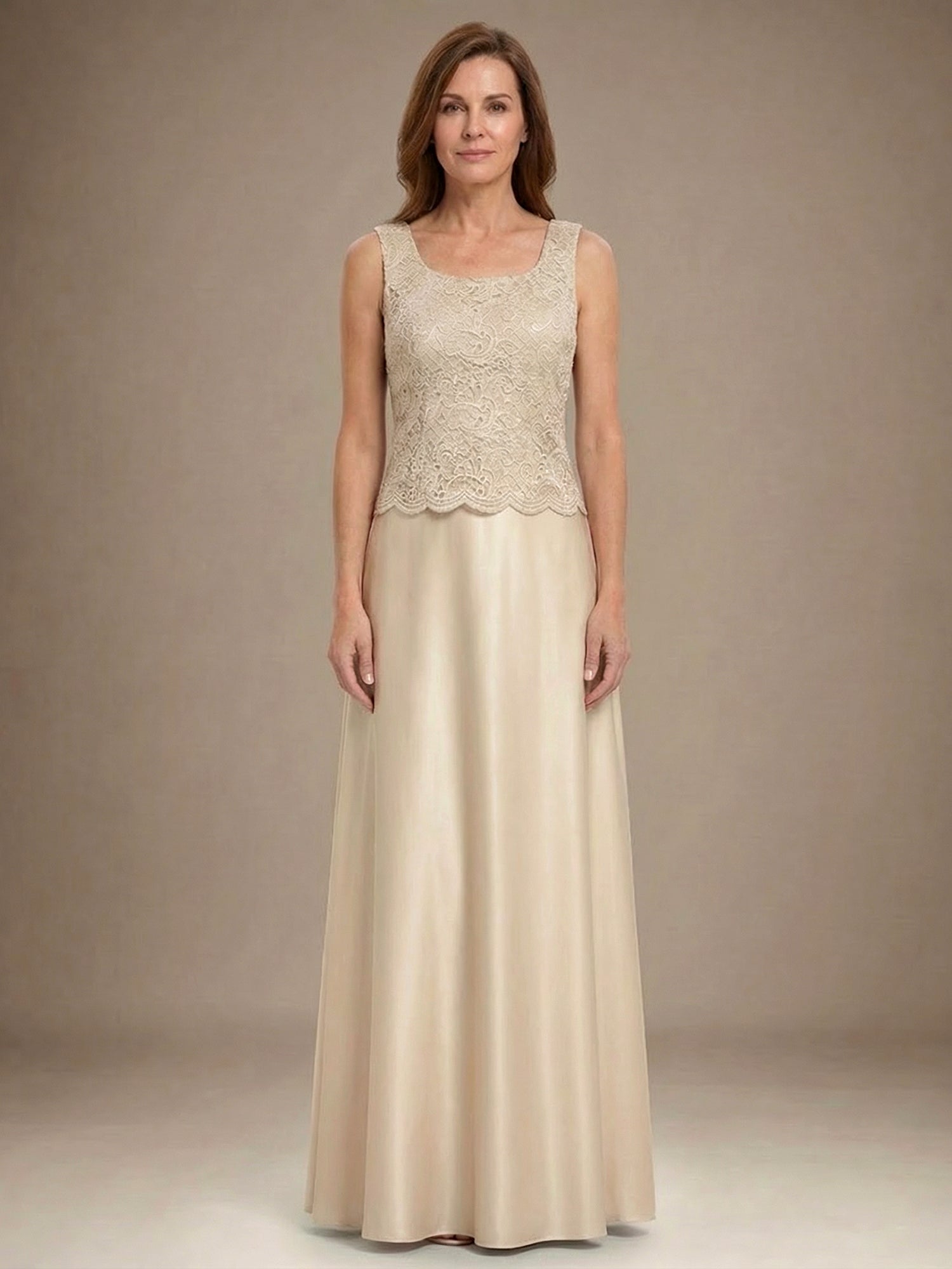 Glitter Lace & Satin Skirt Jacket Dress with Open Jacket