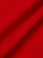 Robe midi rouge à fleurs 3D, une épaule, fourreau