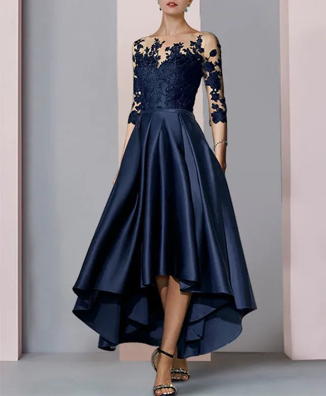Abiti da madre della sposa a linea A/princess con applicazioni