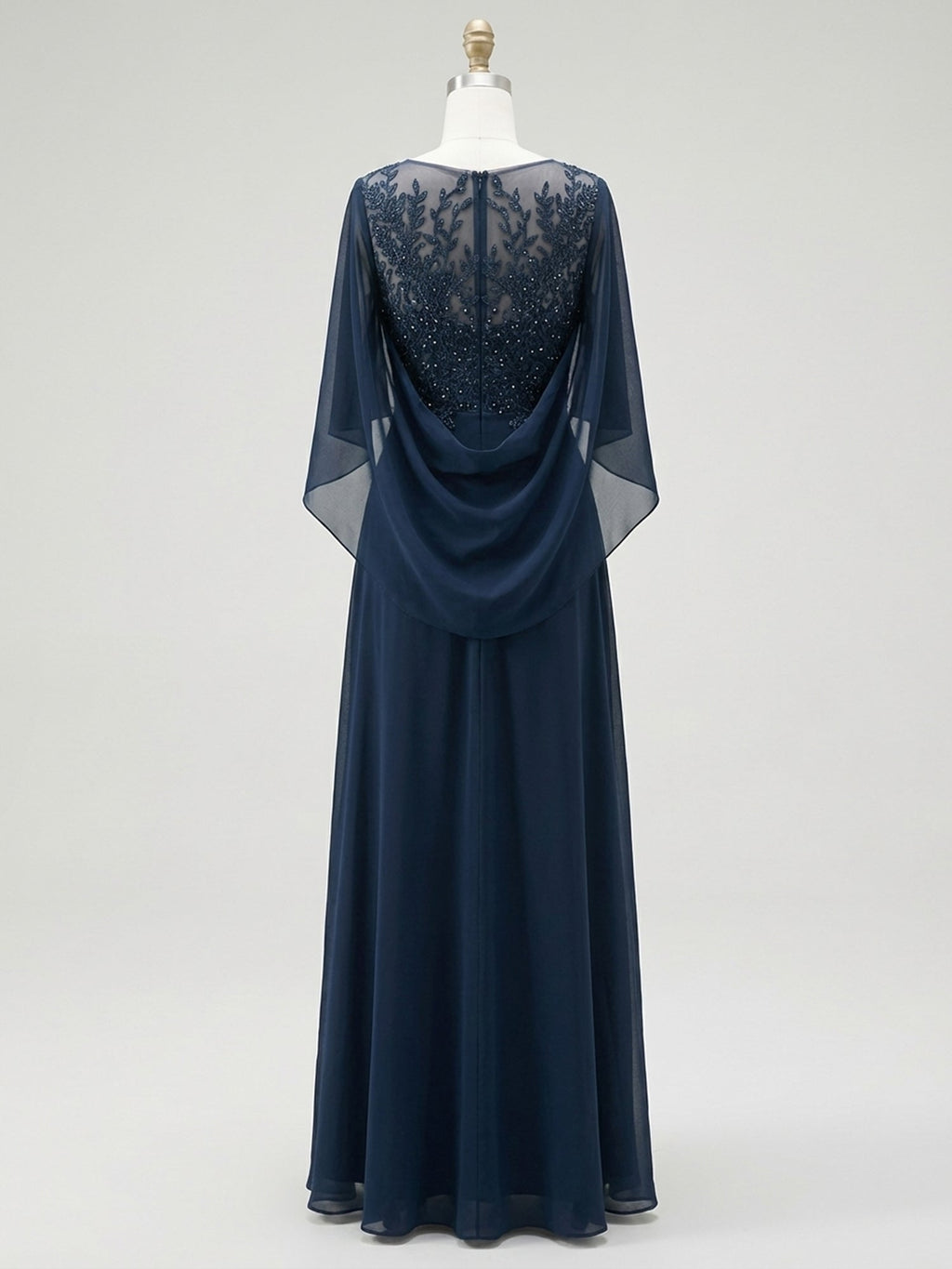 A-Linien/Prinzessin Ausschnitt bodenlanges Mutter der Braut Kleid mit Plissees & Pailletten