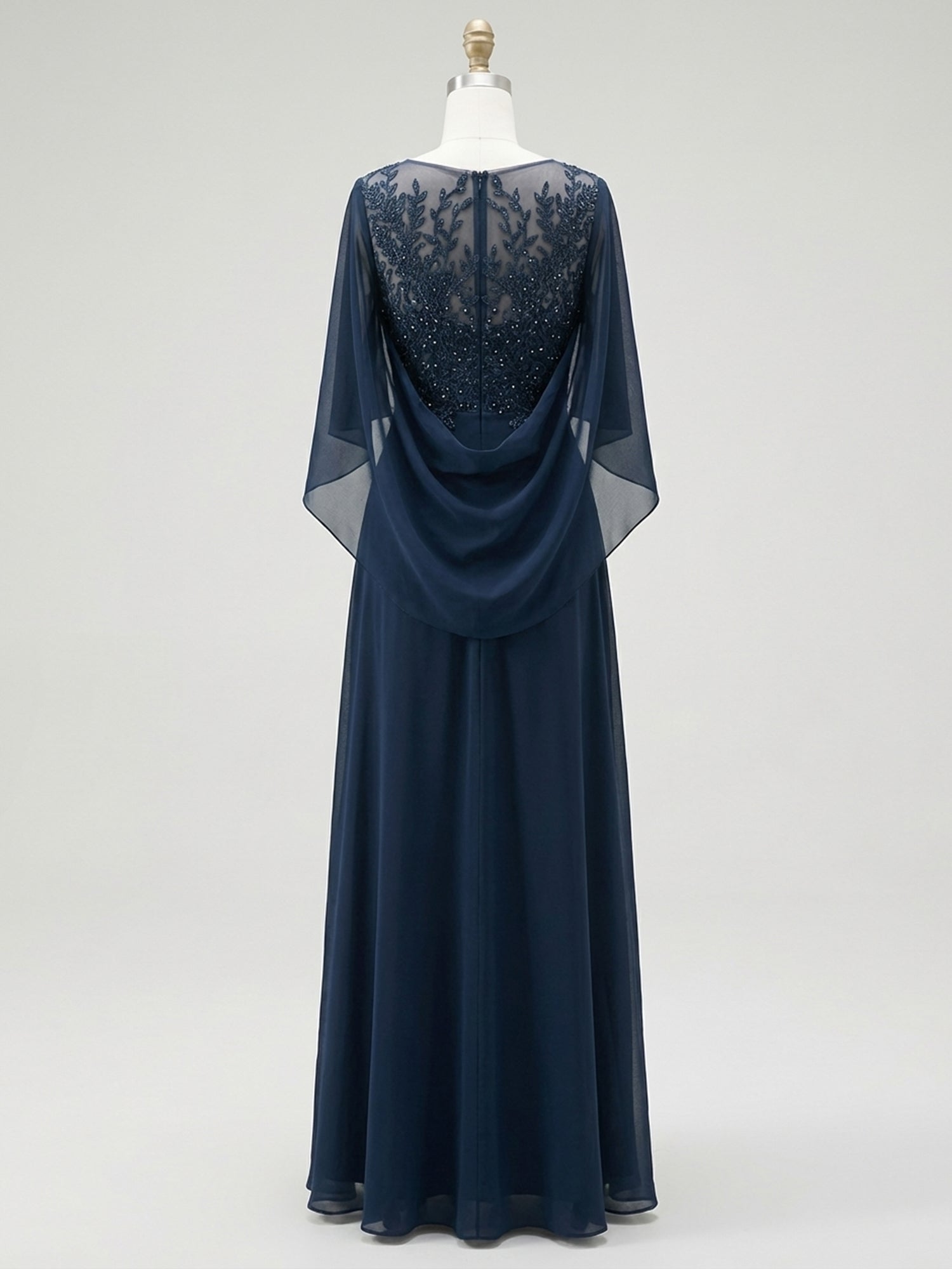 A-Linien/Prinzessin Ausschnitt bodenlanges Mutter der Braut Kleid mit Plissees & Pailletten