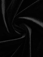 Schwarzes Spitzenkleid mit Schleife, ärmelloses Meerjungfrau-Maxikleid aus Samt
