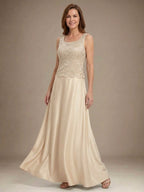 Glitter Lace & Satin Skirt Jacket Dress with Open Jacket