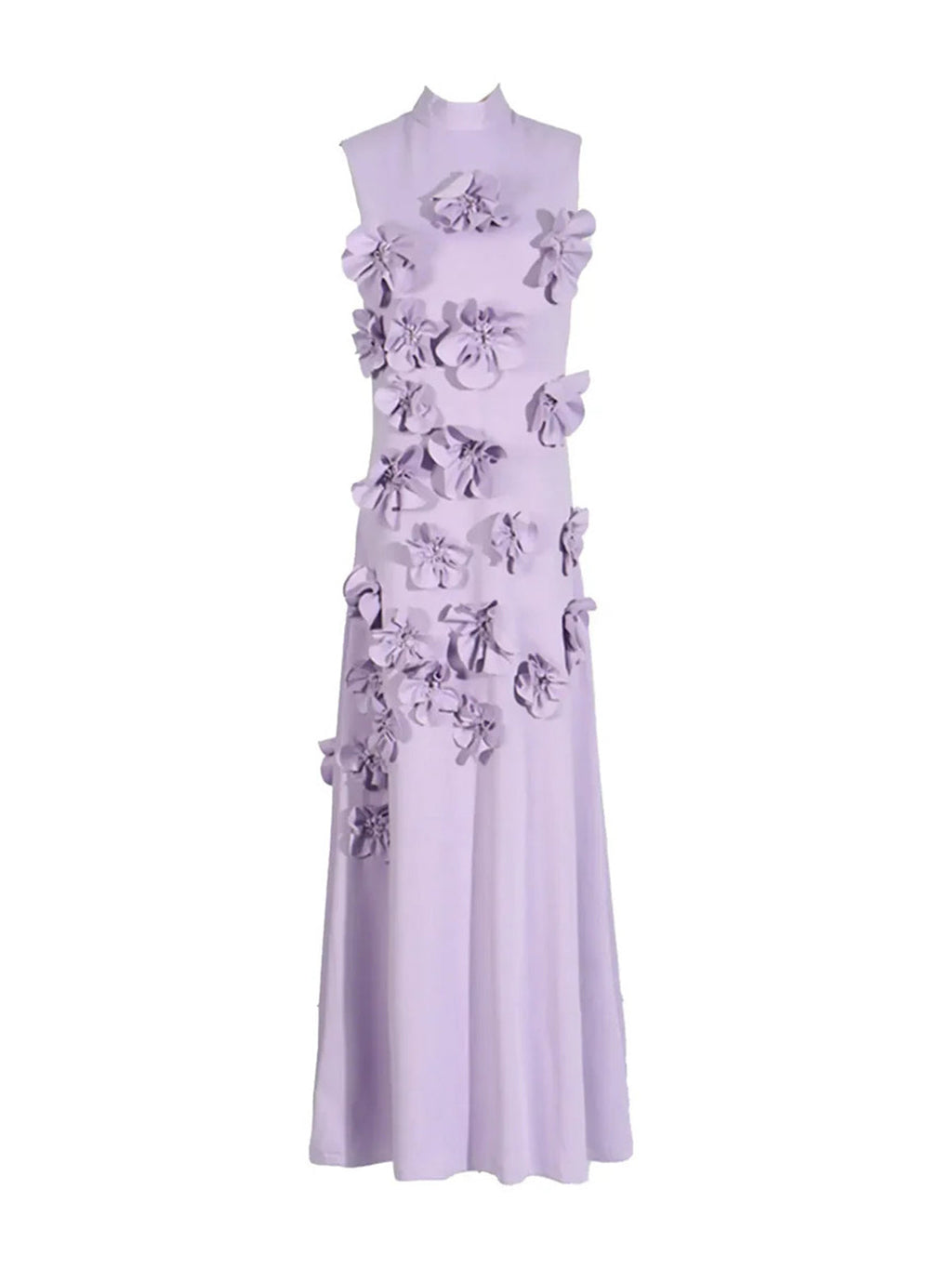 Vestido Longo Hank com Aplicação de Flores