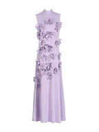 Vestido Longo Hank com Aplicação de Flores