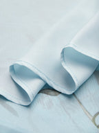Light Blue Floral Ruched Chiffon One Shoulder Sleeveless A Line Maxi Dress