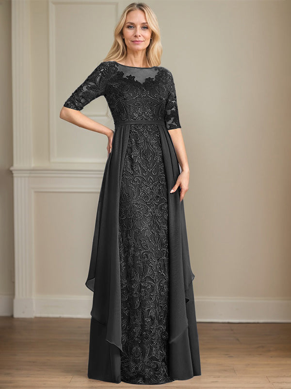 Chiffon Lace Maxi Dress