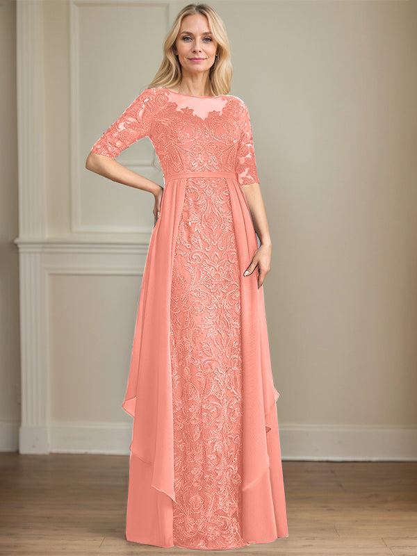 Chiffon Lace Maxi Dress