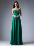 Abito lungo elegante da damigella in chiffon