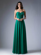 Abito lungo elegante da damigella in chiffon