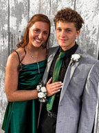 Emerald Green A-Line Square Neck Short Homecoming Dress
