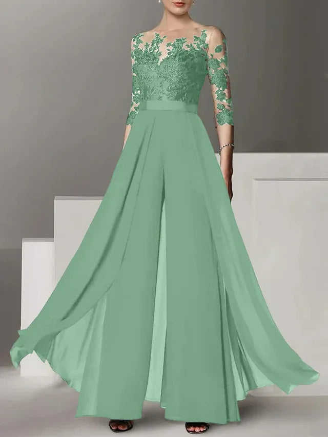 Abiti da madre della sposa a linea A/princess con applicazioni